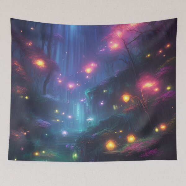 Item preview, Night of the Firefly, enchanted, fairy tale, fable, magical, beautiful designed and sold by Cyber Kids.