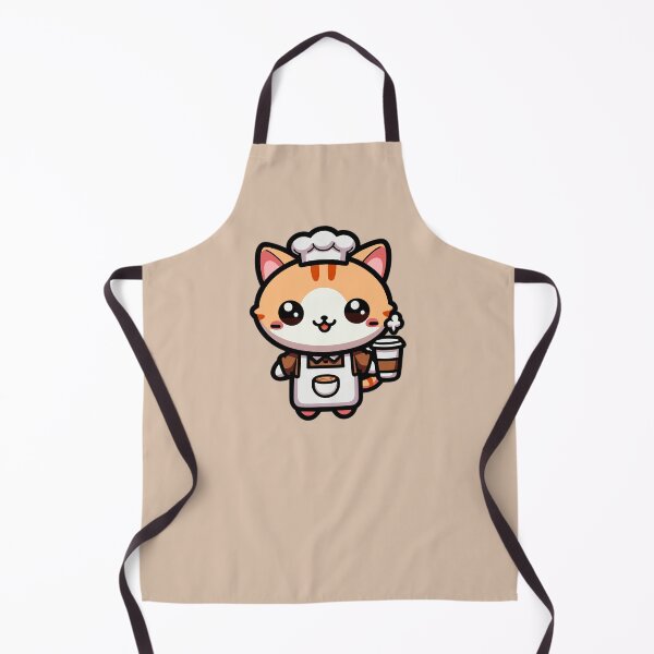 Item preview, Cute Coffee Barista Cat designed and sold by Nathaniel Baker.