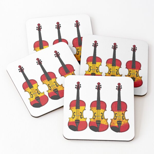 Item preview, Violin Spanish Flag Violinist String Musician Spain designed and sold by doodlerob.