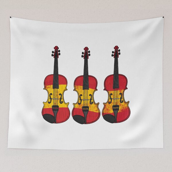 Item preview, Violin Spanish Flag Violinist String Musician Spain designed and sold by doodlerob.