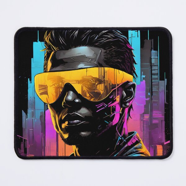 Item preview, Cyberpunk Man - City Reflection designed and sold by Bomba Visual.