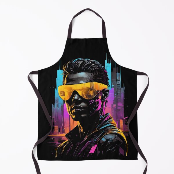 Artikelvorschau, Cyberpunk-Mann – Stadtreflexion entworfen und verkauft von Bomba Visual.