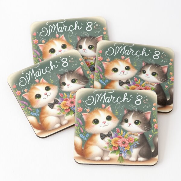 Item preview, kittens with flowers for Happy Mothers Day designed and sold by Expressions-Sel.