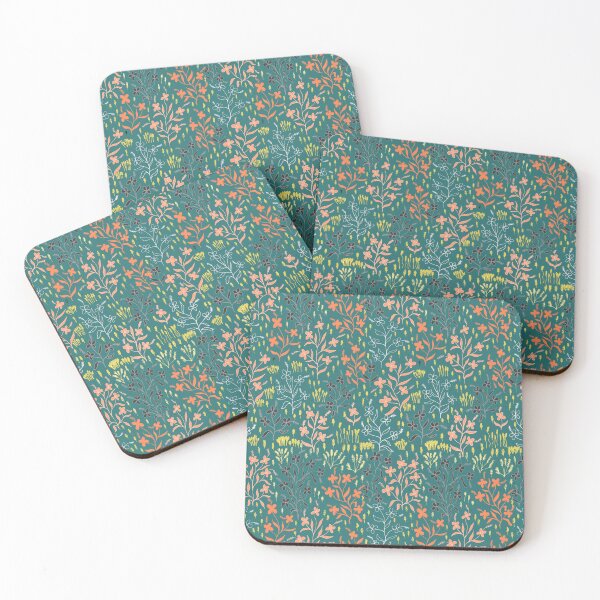 Item preview, Flowers of Spring - green pink designed and sold by SerahO.