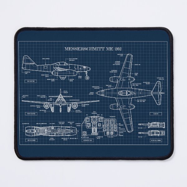 Item preview, Messerschmitt Me 262 (Navy Blueprint) designed and sold by BGALAXY.