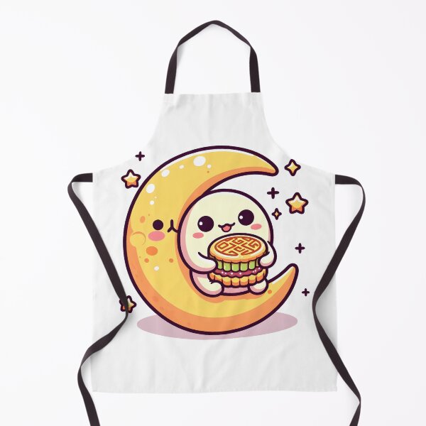 Item preview, Kawaii Moon With Mooncake designed and sold by CanvasCutie.