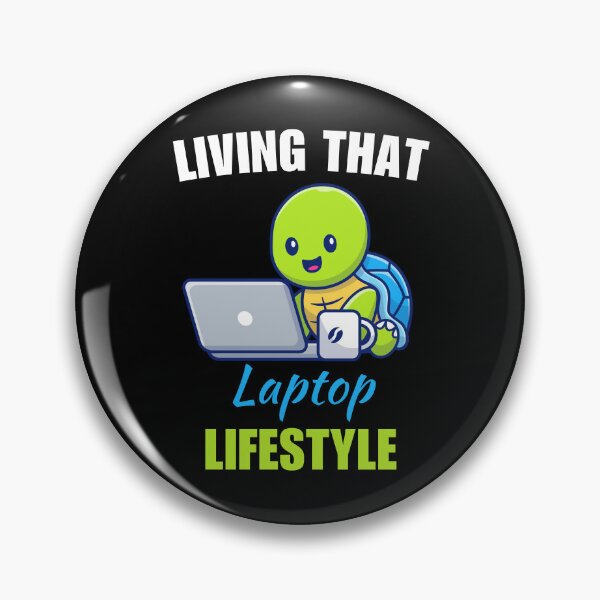 Item preview, Living that laptop lifestyle, funny work from home or wfh lifestyle freelancer saying or quote designed and sold by NBSStore.