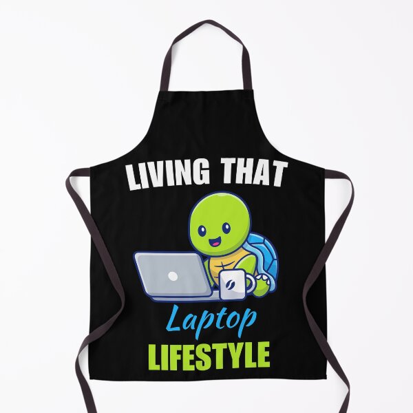 Item preview, Living that laptop lifestyle, funny work from home or wfh lifestyle freelancer saying or quote designed and sold by NBSStore.