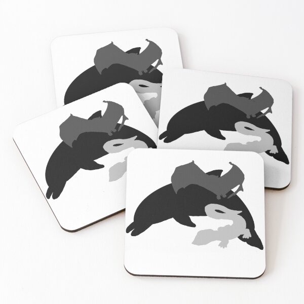 Item preview, Black and White Animal Silhouettes designed and sold by Animals-by-JB.