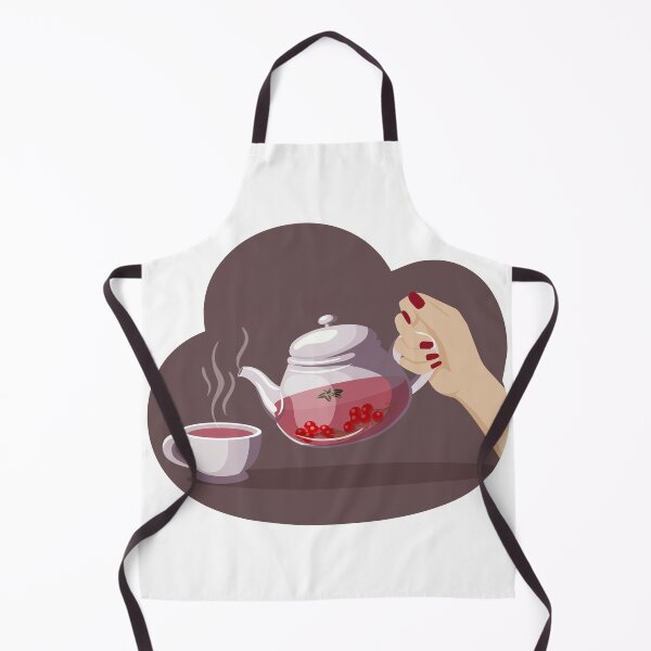 Item preview, Vector illustration of a cup and a glass teapot with fruit tea designed and sold by Familyshmot.