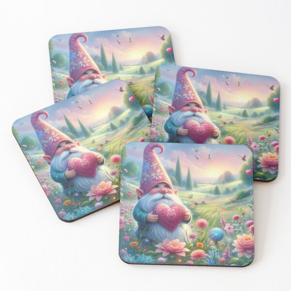 Item preview, Happy Mothers Day gnome with heart landscape designed and sold by Expressions-Sel.