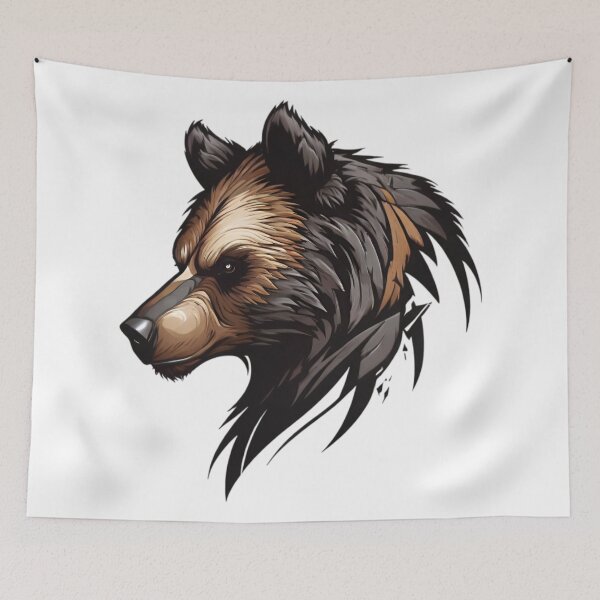 Item preview, Cool Bear Face / Logo-Style Art designed and sold by PolygonPinnacle.