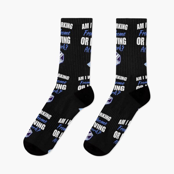 Item preview, Am I working from home, or living at work, funny work from home or wfh lifestyle freelancer saying or quote designed and sold by NBSStore.