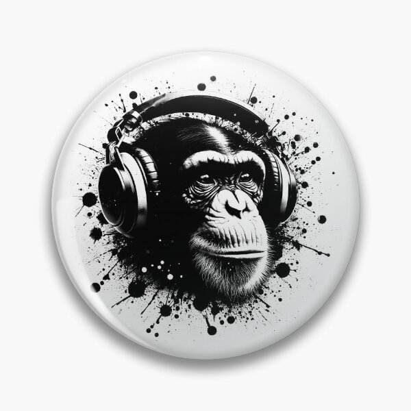 Item preview, Intense Primate Finds Solace in Human’s Musical Innovation designed and sold by DethLock.