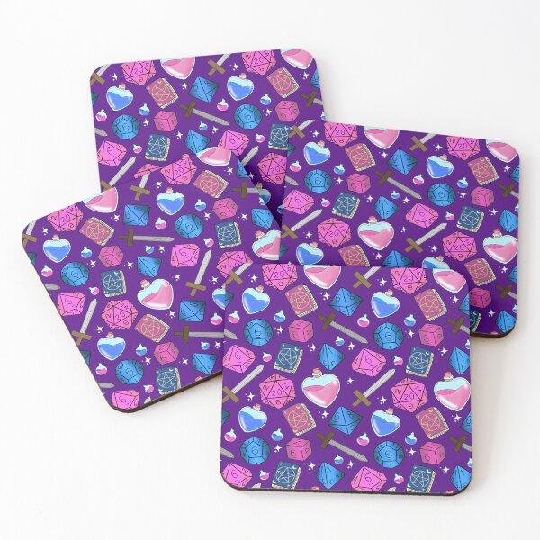 Item preview, DnD adventure basics blue and pink designed and sold by Cthulhu loves crafts.
