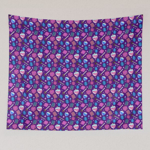 Item preview, DnD adventure basics blue and pink designed and sold by Cthulhu loves crafts.