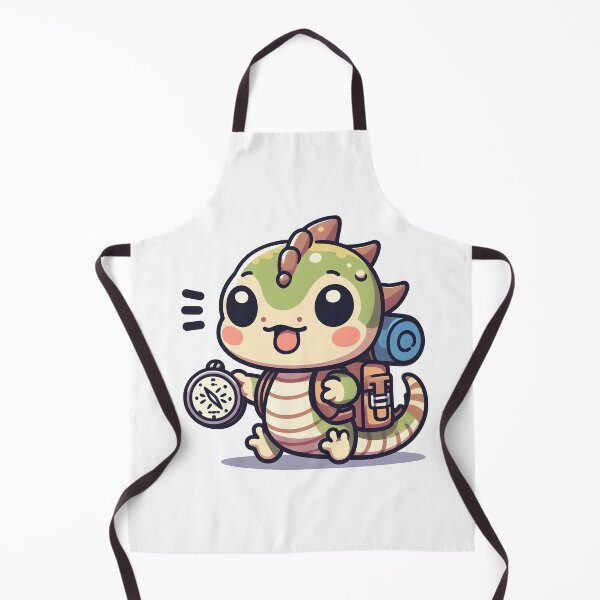 Item preview, Kawaii Tiny Basilisk With A Backpack designed and sold by CanvasCutie.