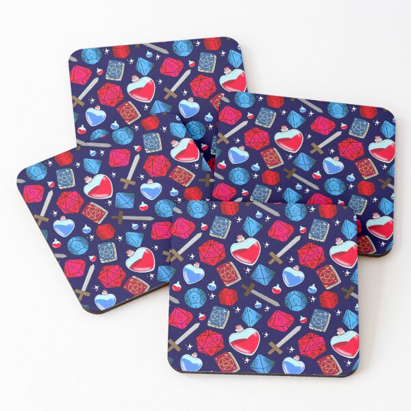 Item preview, DnD adventure basics blue and red designed and sold by Cthulhu loves crafts.