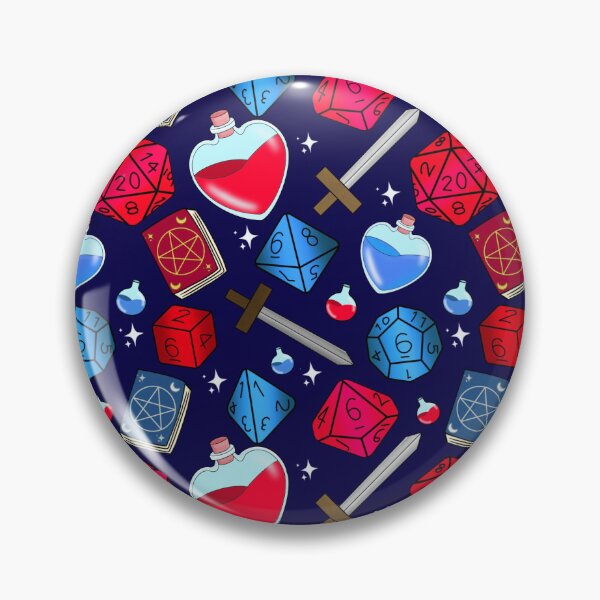 Item preview, DnD adventure basics blue and red designed and sold by Cthulhu loves crafts.