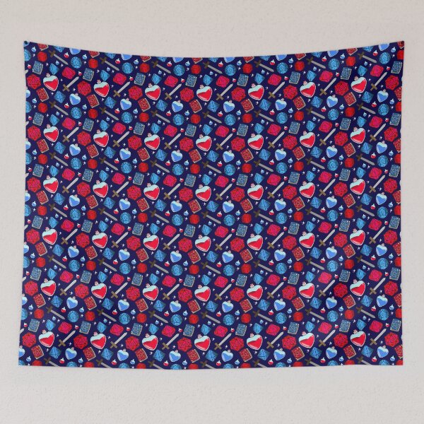 Item preview, DnD adventure basics blue and red designed and sold by Cthulhu loves crafts.