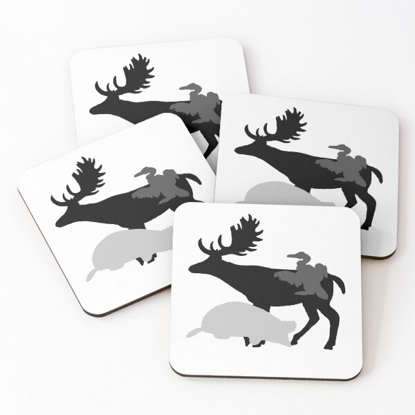 Item preview, Black and White Animal Silhouettes designed and sold by Animals-by-JB.