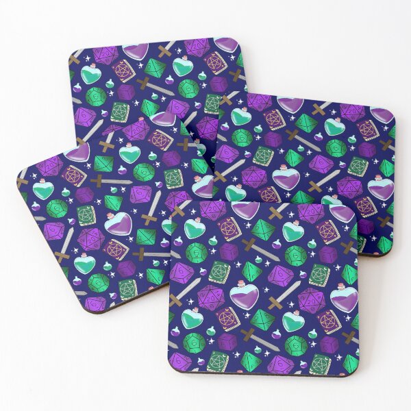 Item preview, DnD adventure basics green and purple designed and sold by Cthulhu loves crafts.