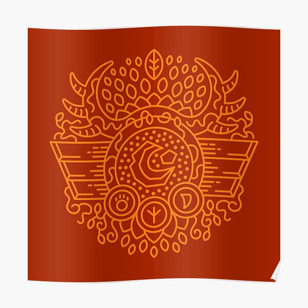 Druid – Class Crest (color) Poster