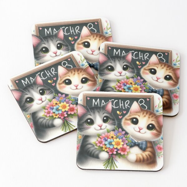 Item preview, kittens with flowers for Happy Mothers Day designed and sold by Expressions-Sel.
