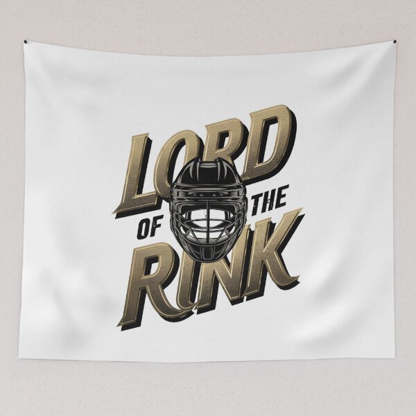 Item preview, Lord of the Rink - Hockey - Black Helmet - Funny designed and sold by Fenay Designs.