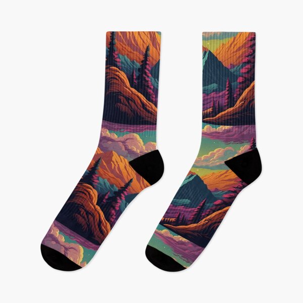 Item preview, Sunset Serenity in the Mountains designed and sold by ArtComixHaven.