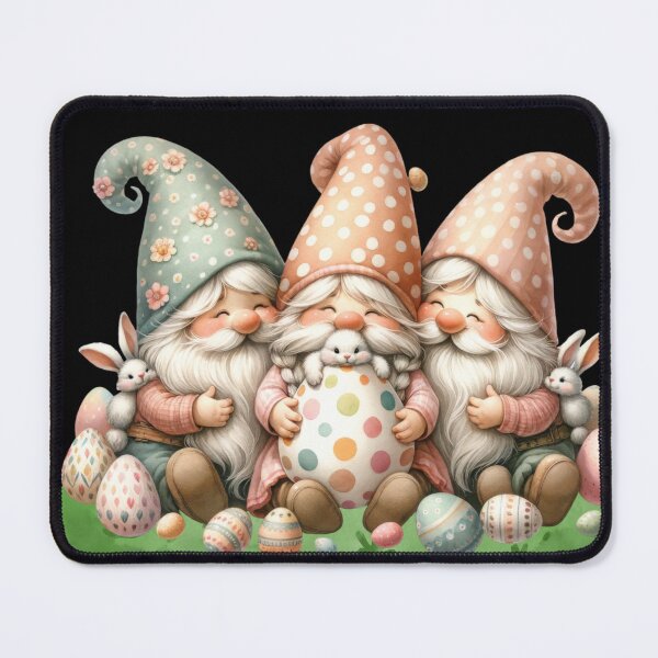 Item preview, Easter Gnomes with Decorative Eggs and Bunnies designed and sold by ImagineCorner.