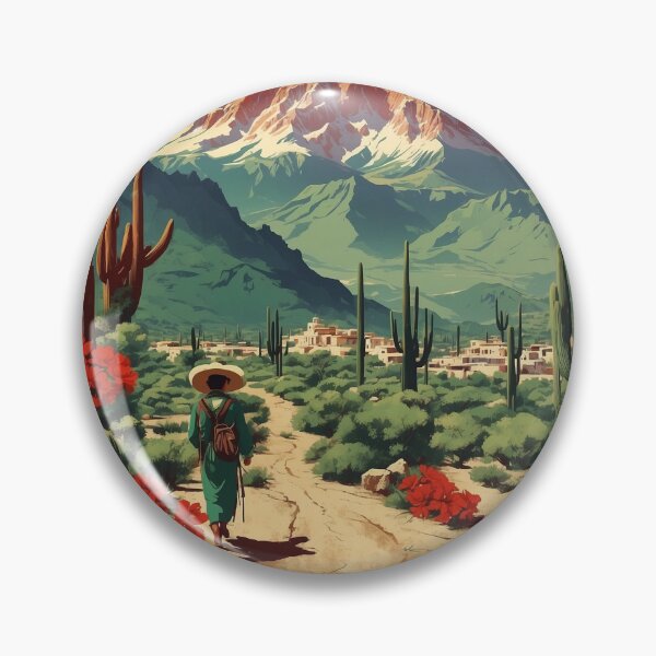 Item preview, Huichapan Hidalgo Magic Town Vintage Travel Tourism Poster  designed and sold by TravelersGems.