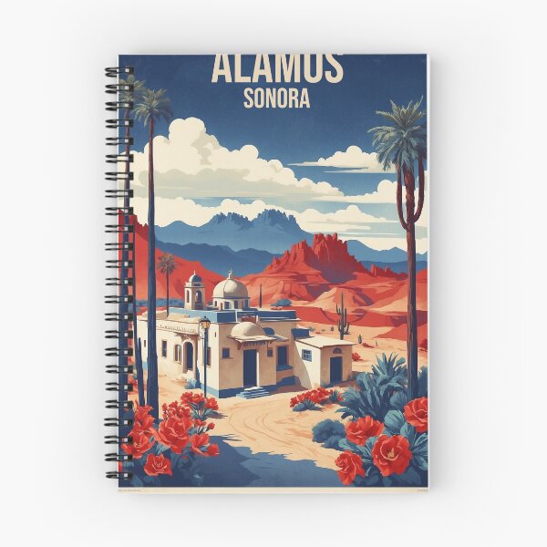 Item preview, Álamos Sonora Magic Town Vintage Travel Tourism Poster  designed and sold by TravelersGems.