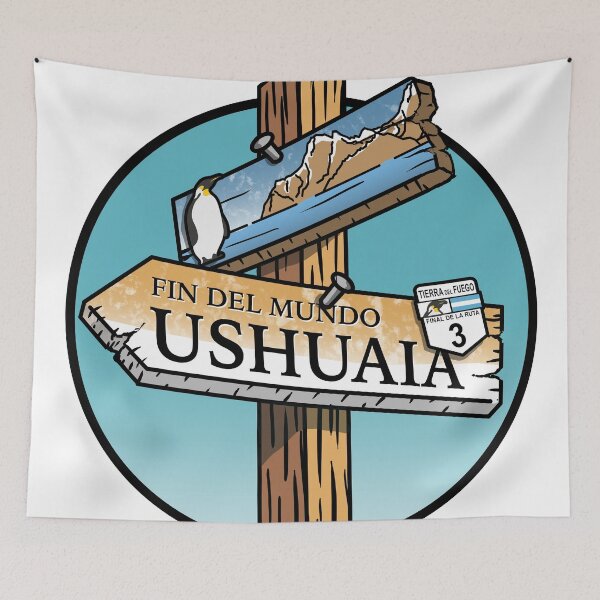 Item preview, Ushuaia Sign designed and sold by cerealbox-labs.