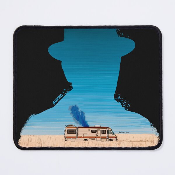 Item preview, Breaking Bad Silhouette Illustration - Smoking RV Scene designed and sold by burrotees.