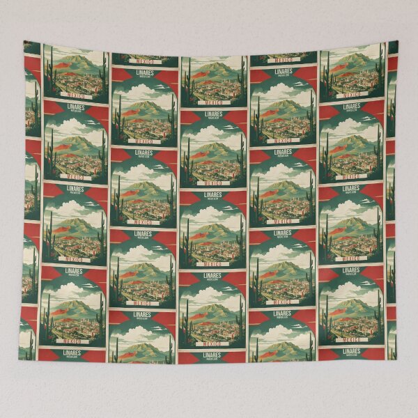 Item preview, Linares Nuevo Leon Magic Town Vintage Travel Tourism Poster  designed and sold by TravelersGems.