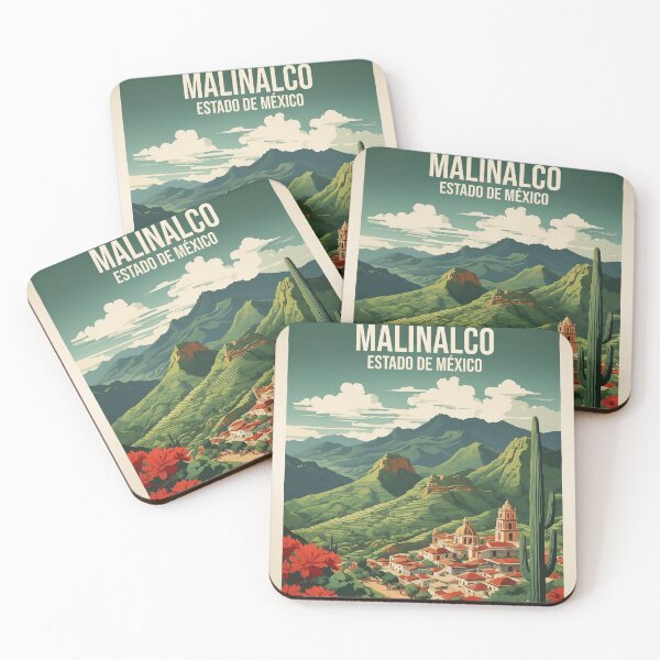Item preview, Malinalco Estado de Mexico Magic Town Vintage Travel Tourism Poster  designed and sold by TravelersGems.