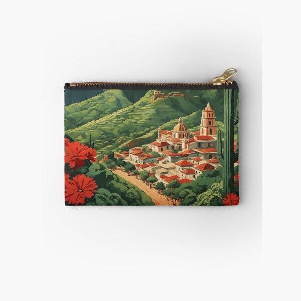 Item preview, Malinalco Estado de Mexico Magic Town Vintage Travel Tourism Poster  designed and sold by TravelersGems.