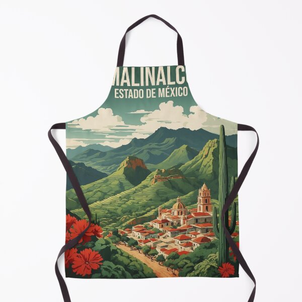 Item preview, Malinalco Estado de Mexico Magic Town Vintage Travel Tourism Poster designed and sold by TravelersGems.