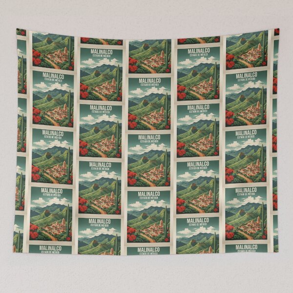 Item preview, Malinalco Estado de Mexico Magic Town Vintage Travel Tourism Poster  designed and sold by TravelersGems.