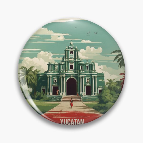 Item preview, Yucatan Mani Magic Town Vintage Travel Tourism Poster  designed and sold by TravelersGems.