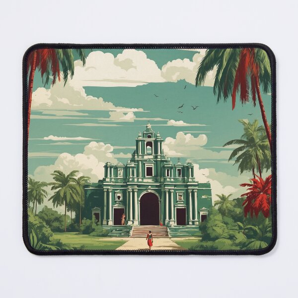 Item preview, Yucatan Mani Magic Town Vintage Travel Tourism Poster  designed and sold by TravelersGems.