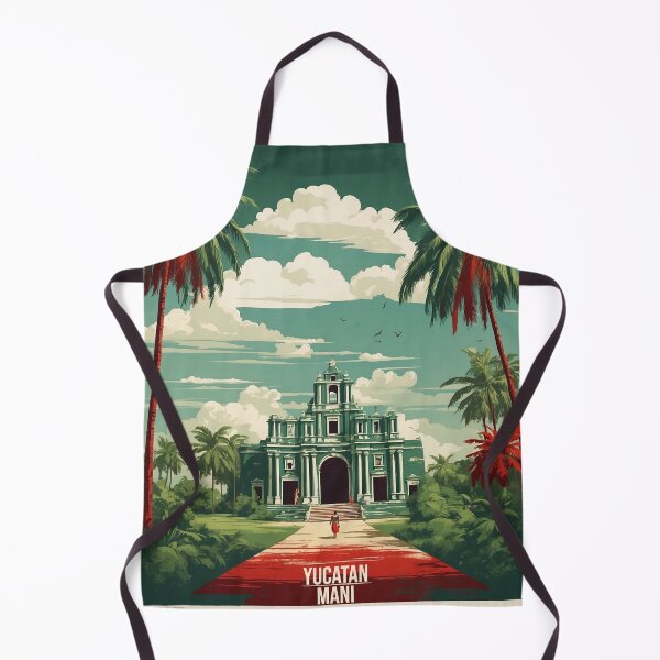 Item preview, Yucatan Mani Magic Town Vintage Travel Tourism Poster  designed and sold by TravelersGems.