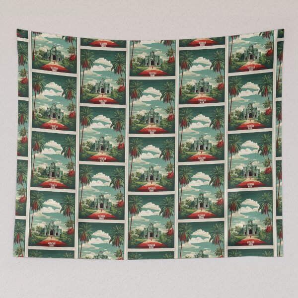 Item preview, Yucatan Mani Magic Town Vintage Travel Tourism Poster  designed and sold by TravelersGems.
