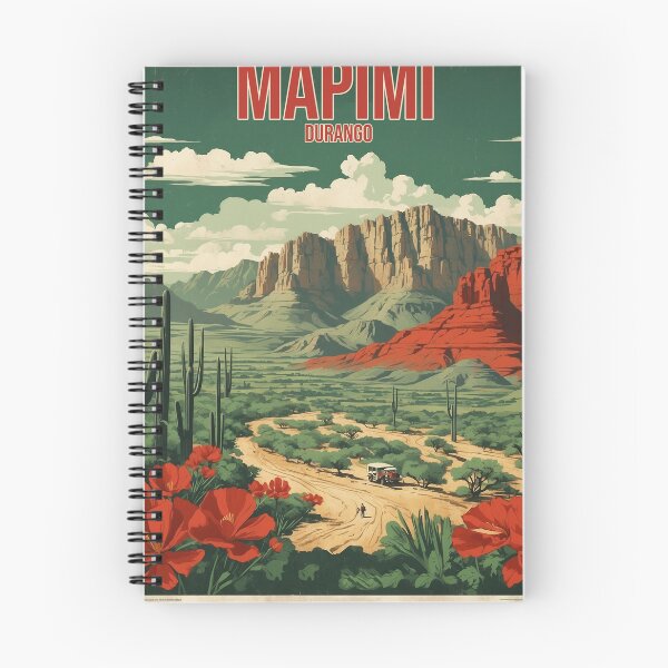 Item preview, Mapimi Durango Mexico Magic Town Vintage Travel Tourism Poster  designed and sold by TravelersGems.