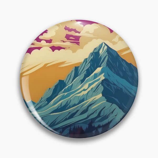 Item preview, Crimson Dusk and Mountain Peaks designed and sold by ArtComixHaven.