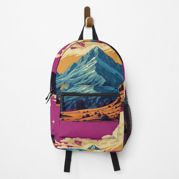 Item preview, Crimson Dusk and Mountain Peaks designed and sold by ArtComixHaven.