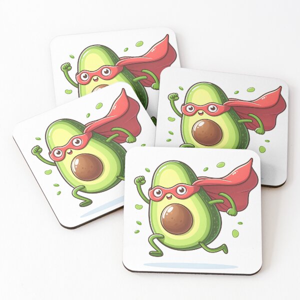 Item preview, Kawaii Avocado With A Superhero Cape designed and sold by CanvasCutie.