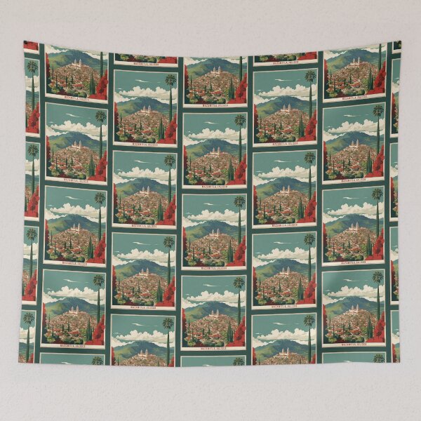 Item preview, Mazamitla Jalisco Mexico Magic Town Vintage Travel Tourism Poster  designed and sold by TravelersGems.