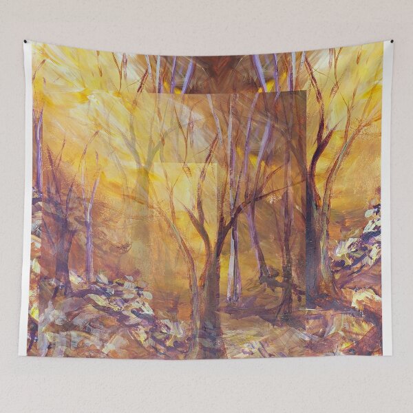 Item preview, Autumn in Wolf Wood - TSteele.Art - Acrylic Painting designed and sold by TSteeleArt.